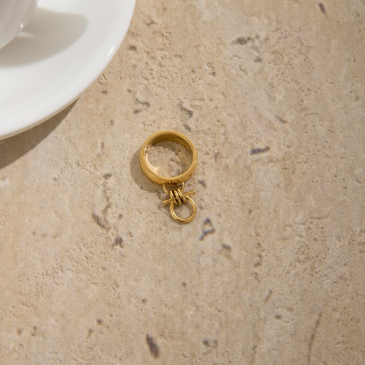 Anneau Captif Ring - 18k Gold Plated Jewelry Switzerland