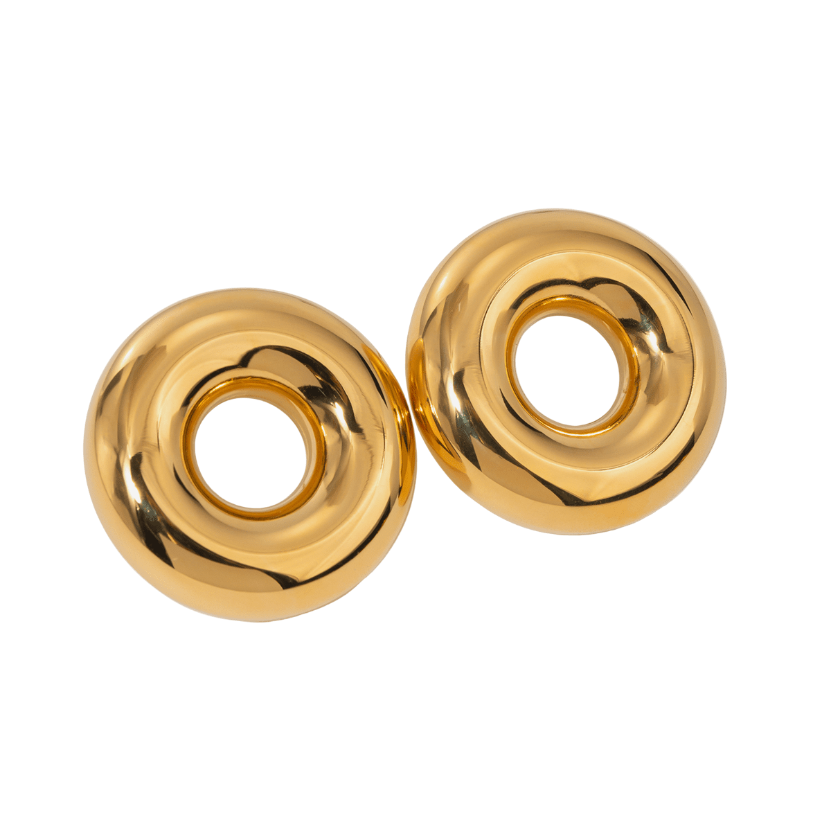 Anneaux Toriques Earrings - 18k Gold Plated Jewelry Switzerland