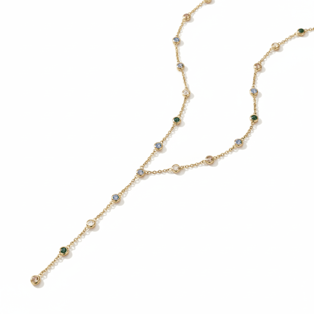 Arc - en - Ciel Filant Mckella Necklace - 18k Gold Plated Jewelry Switzerland