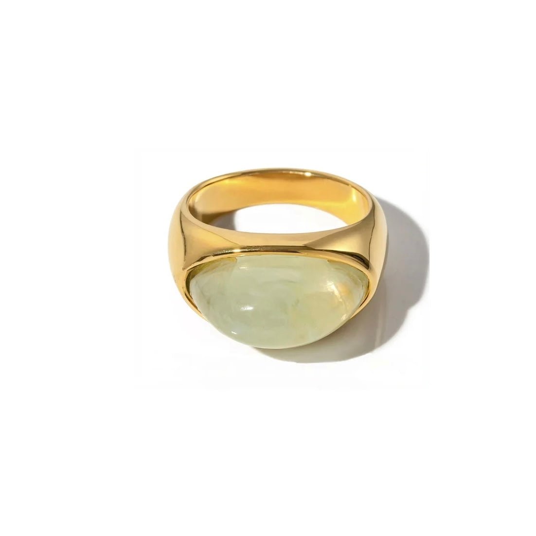 Aube de Jade Ring - 18k Gold Plated Jewelry Switzerland