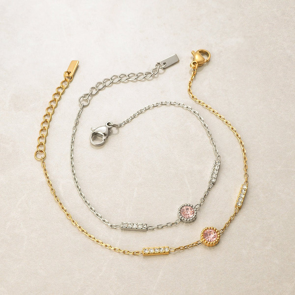 Barre Rosée Bracelet - 18k Gold Plated Jewelry Switzerland