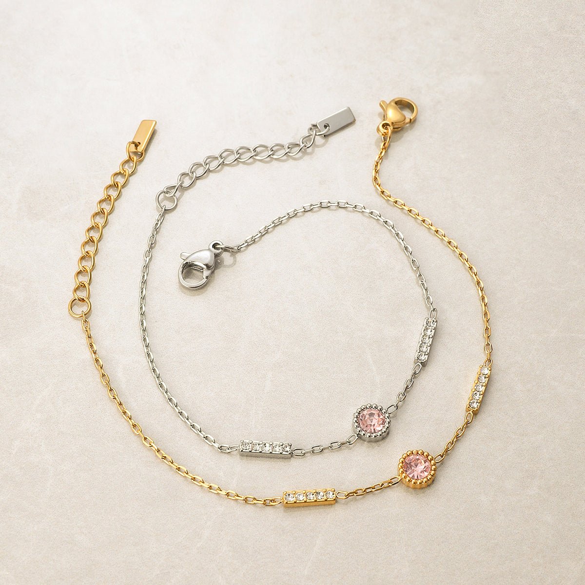 Barre Rosée Bracelet - 18k Gold Plated Jewelry Switzerland