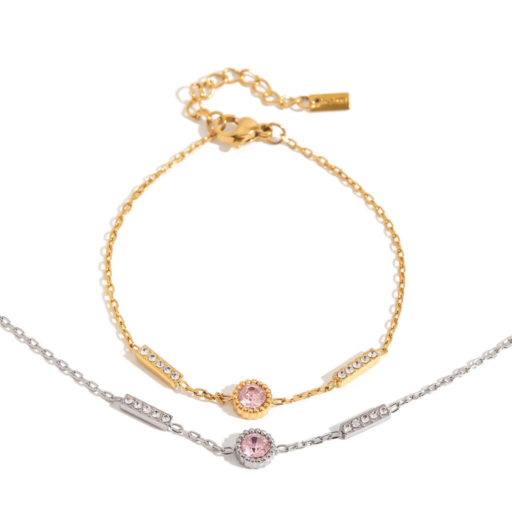 Barre Rosée Bracelet - 18k Gold Plated Jewelry Switzerland