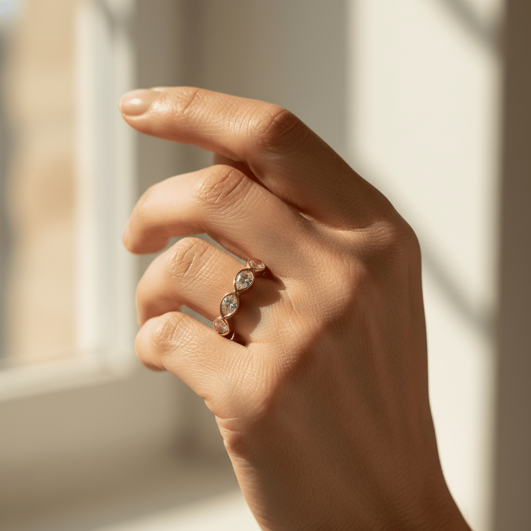 Caresse de Dune Ring - 18k Gold Plated Jewelry Switzerland