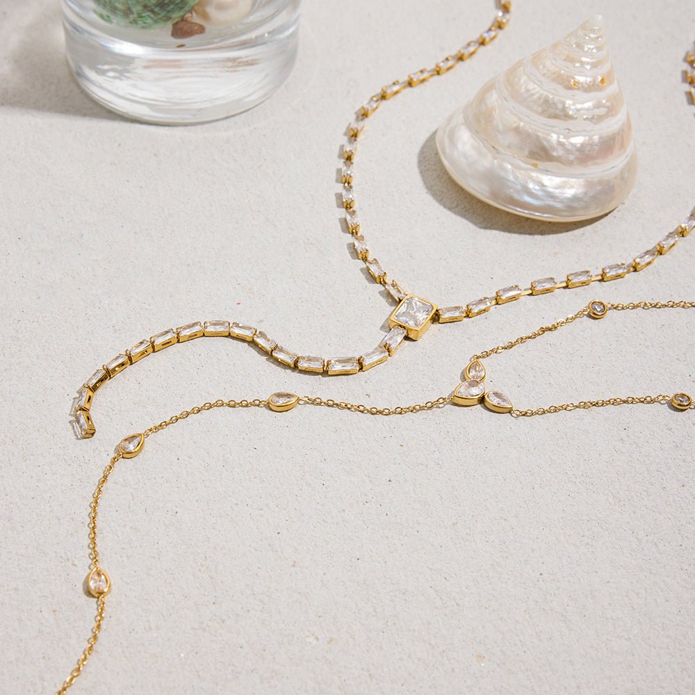 Cascade de Glace Necklace - 18k Gold Plated Jewelry Switzerland