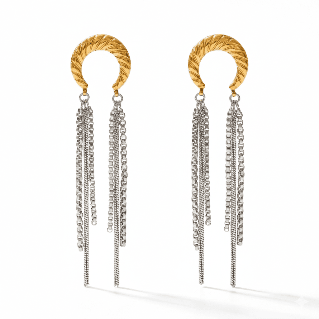 Cascade Lunaire Mckella Earrings - 18k Gold Plated Jewelry Switzerland