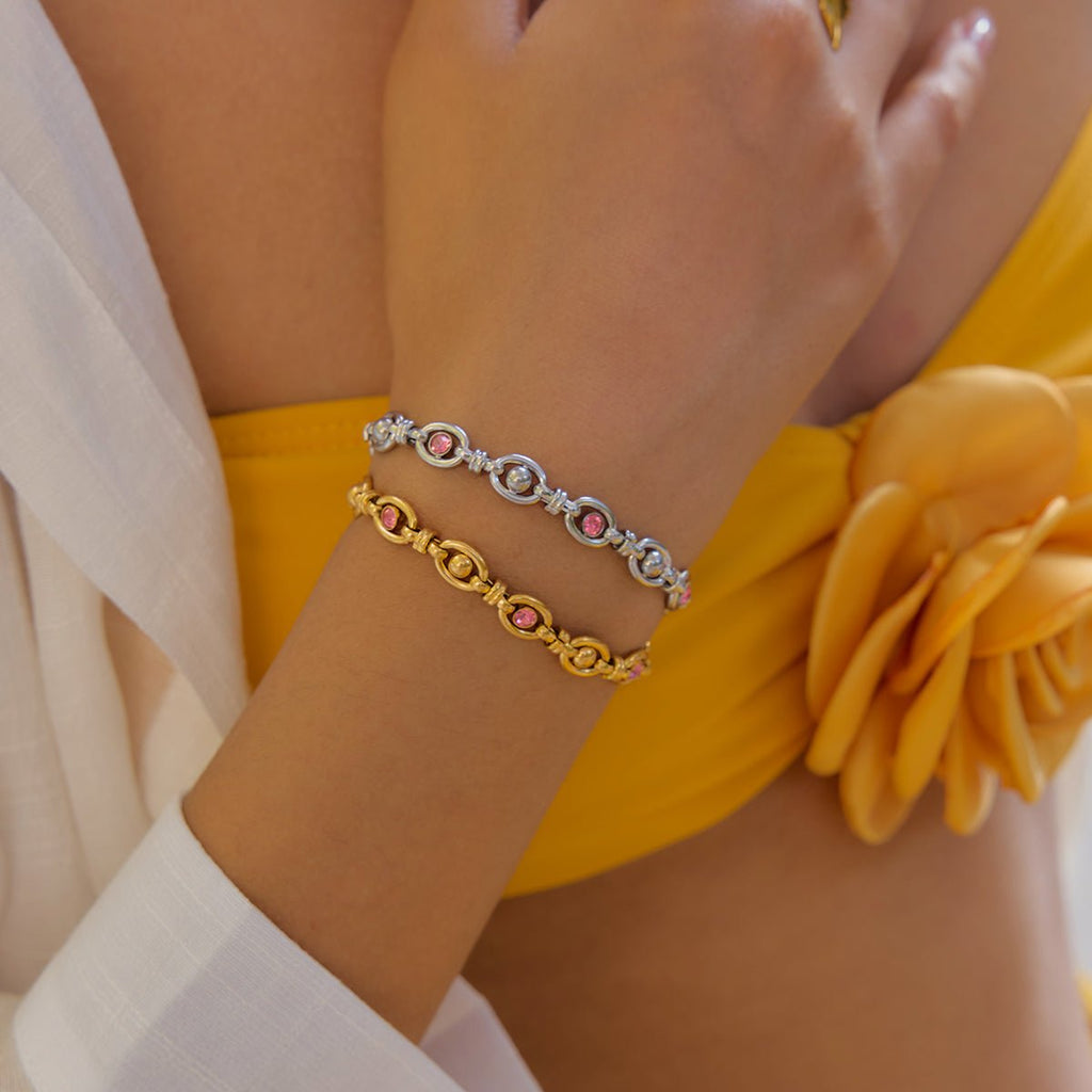 Ceil Rosé Bracelet - 18k Gold Plated Jewelry Switzerland