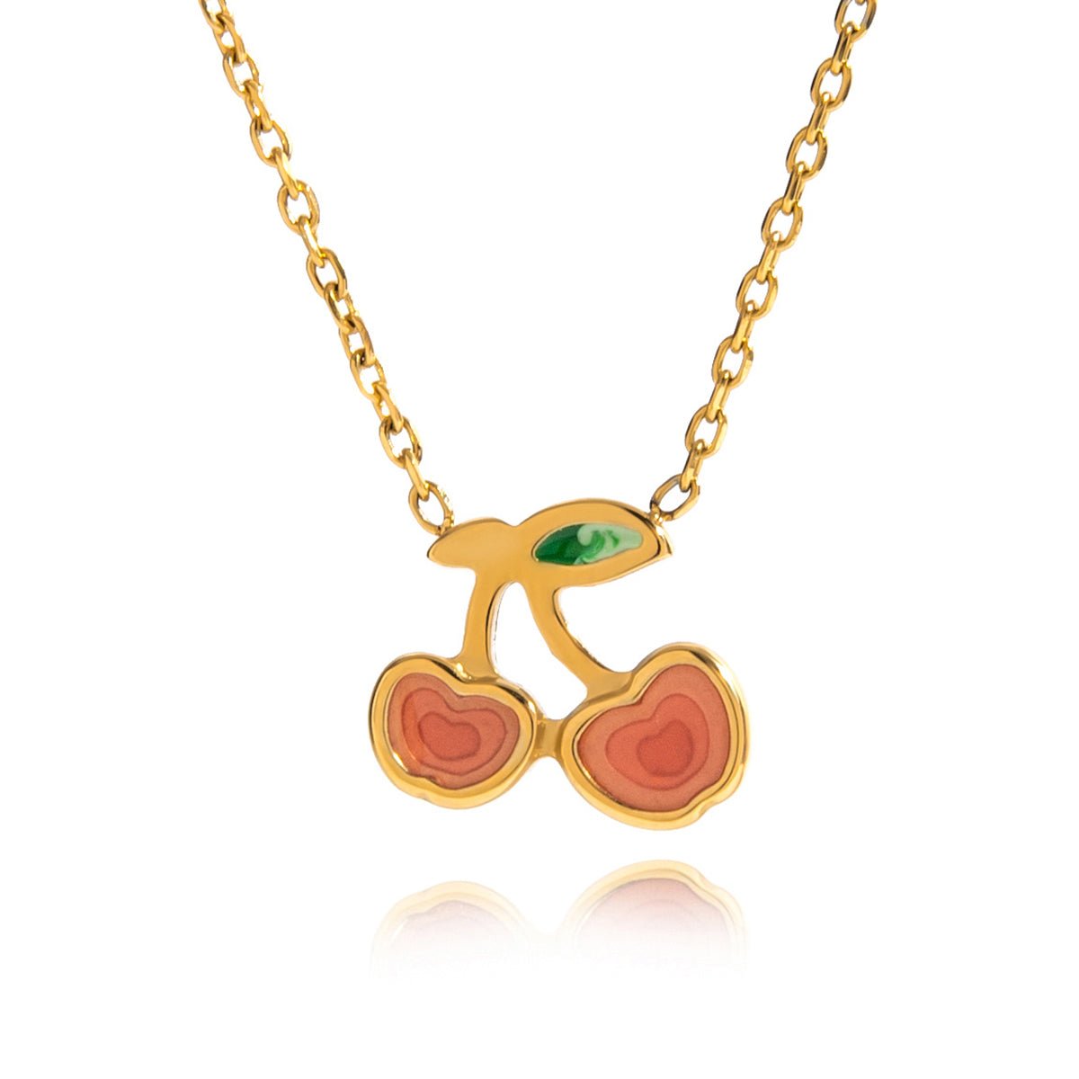 Cerise d’Éden Necklace - 18k Gold Plated Jewelry Switzerland