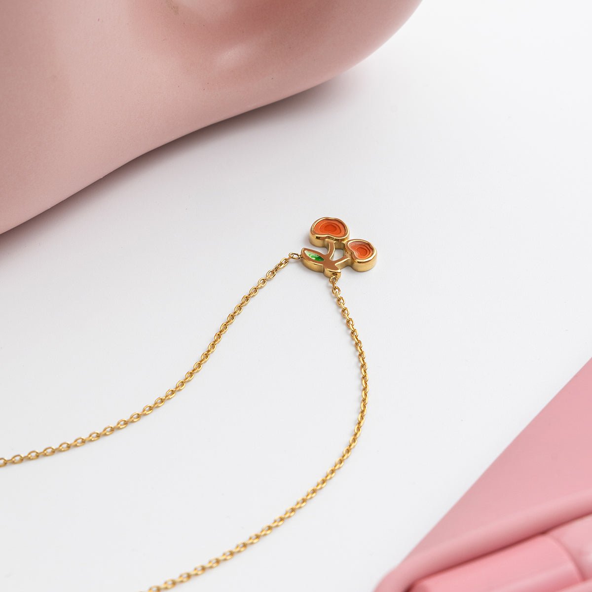 Cerise d’Éden Necklace - 18k Gold Plated Jewelry Switzerland
