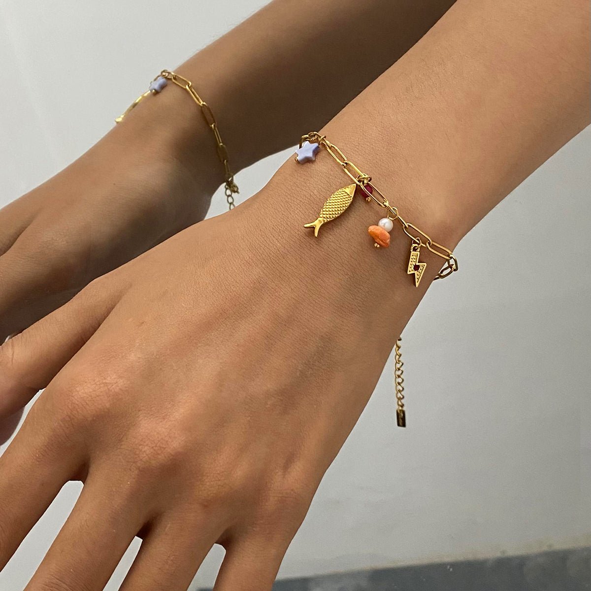 Charme Marin Étoilé Bracelet - 18k Gold Plated Jewelry Switzerland