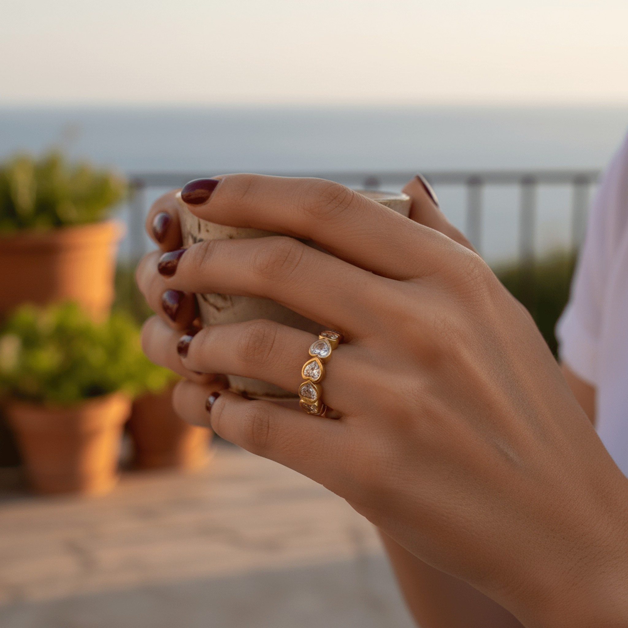 Coeur Éternel Ring - 18k Gold Plated Jewelry Switzerland