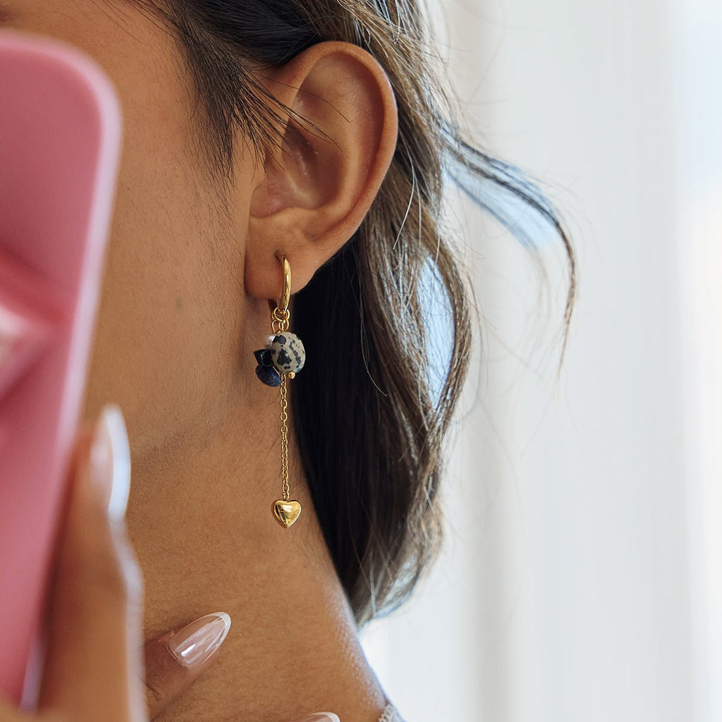 Coeur Sauvage Earrings - 18k Gold Plated Jewelry Switzerland