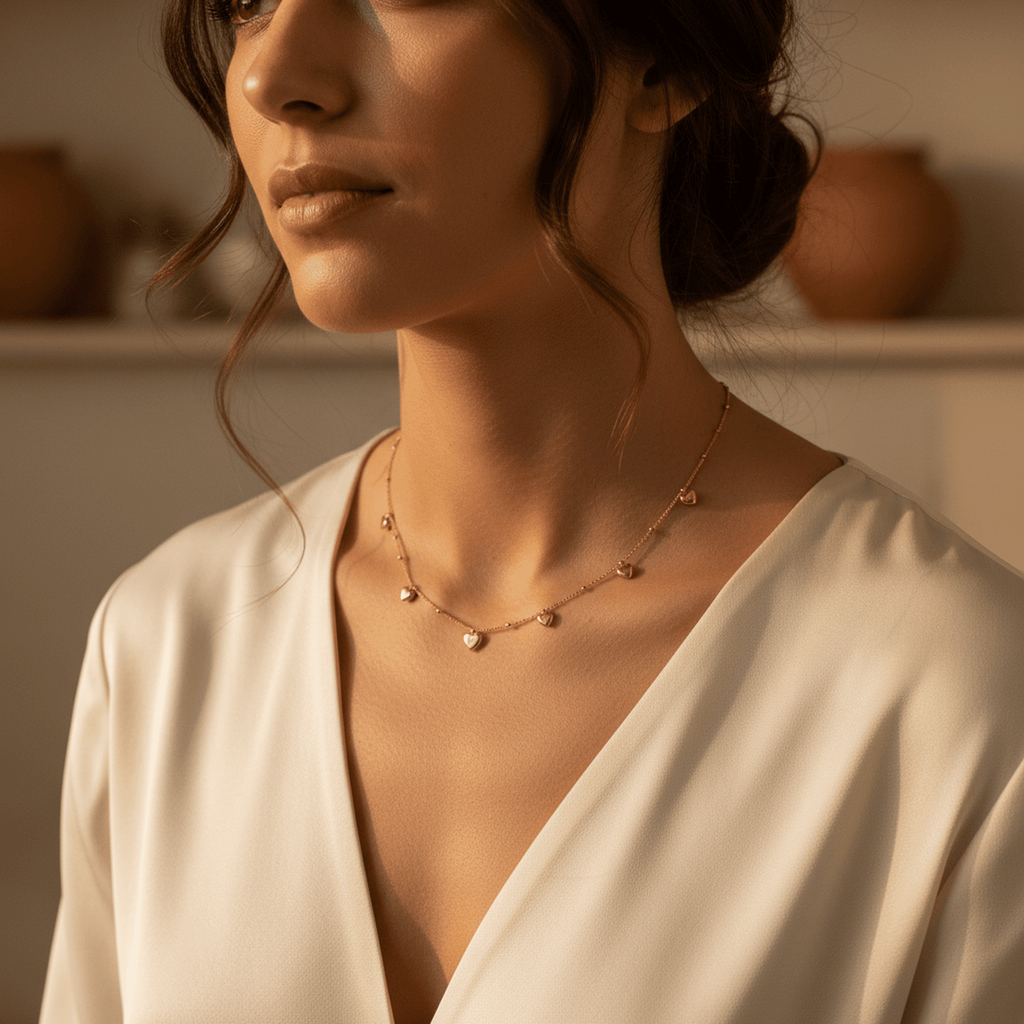 Coeurs d’Or Necklace - 18k Gold Plated Jewelry Switzerland