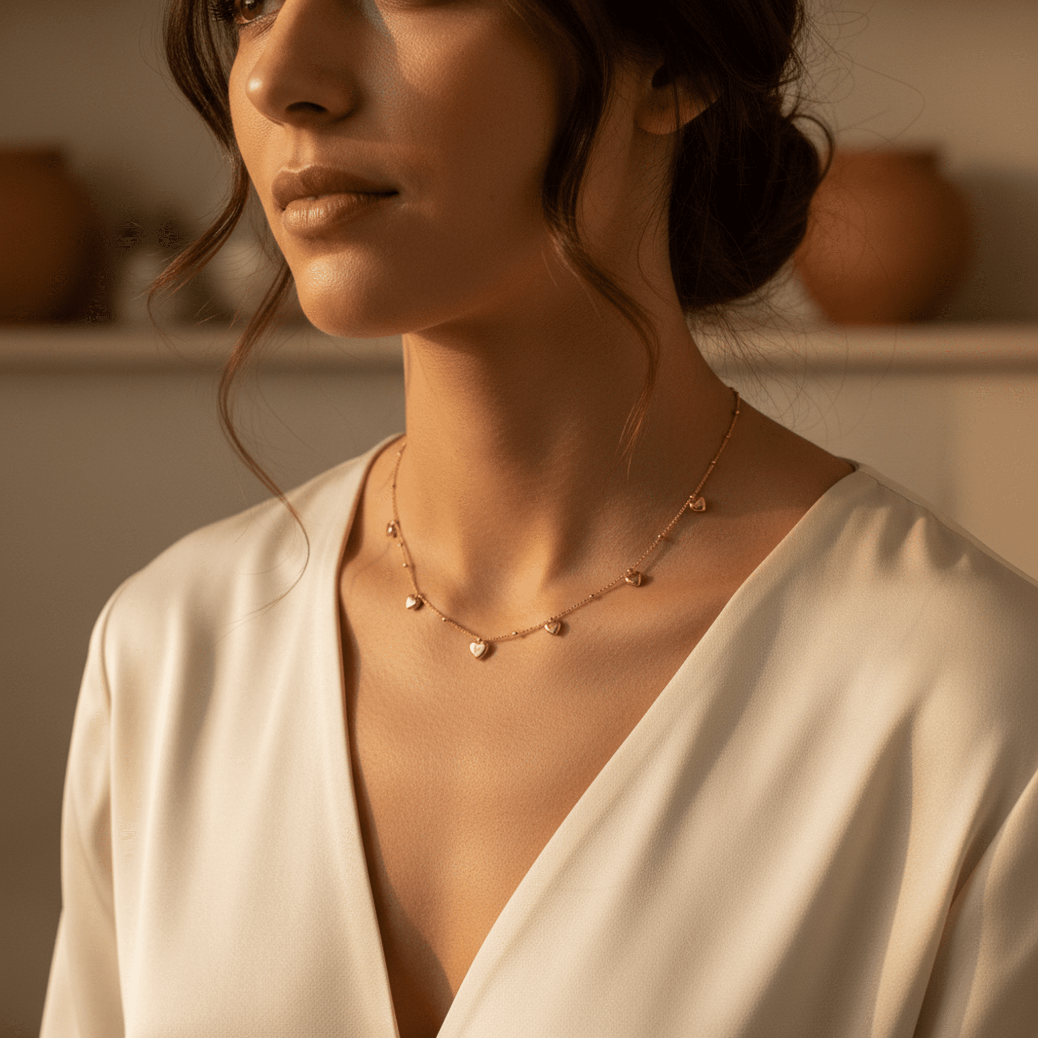 Coeurs d’Or Necklace - 18k Gold Plated Jewelry Switzerland