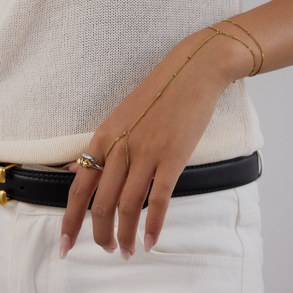 Coeurs Liés Ring - 18k Gold Plated Jewelry Switzerland