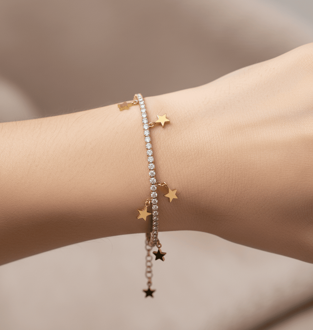 Constellation Filante Bracelet - 18k Gold Plated Jewelry Switzerland