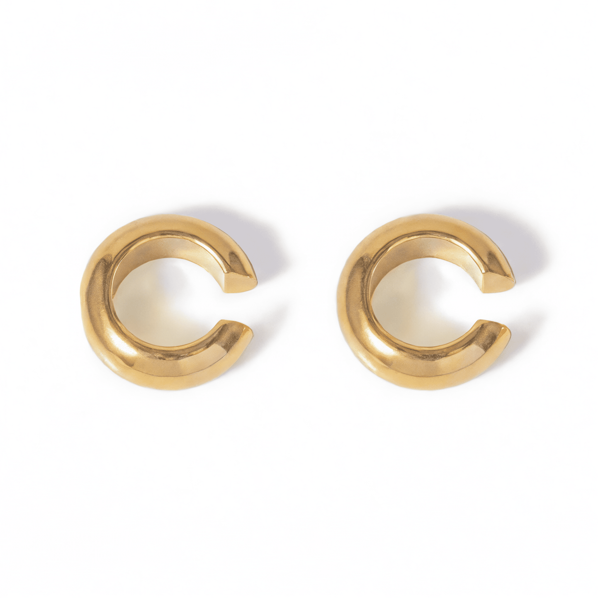 Croissant d’Or Ear Cuffs - 18k Gold Plated Jewelry Switzerland