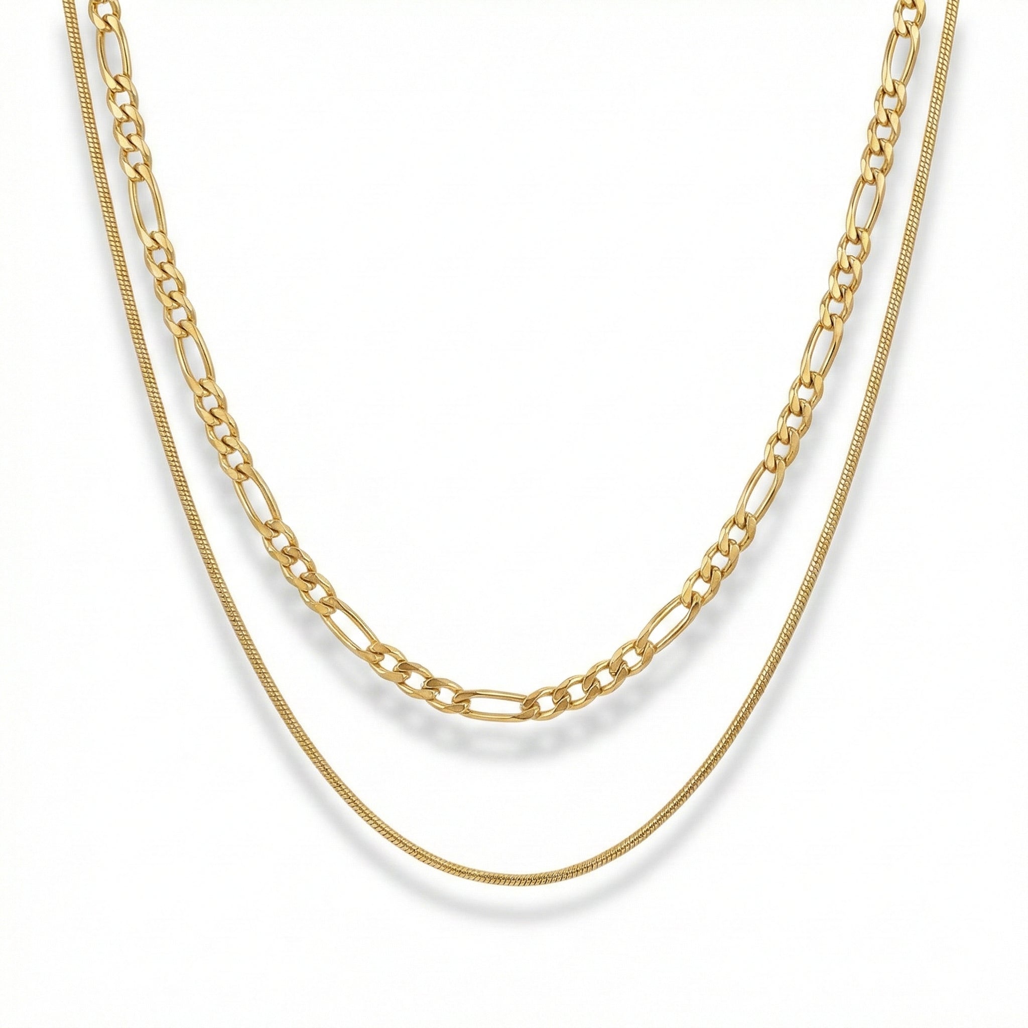 Duo Serpent d’Or Mckella Necklace - 18k Gold Plated Jewelry Switzerland