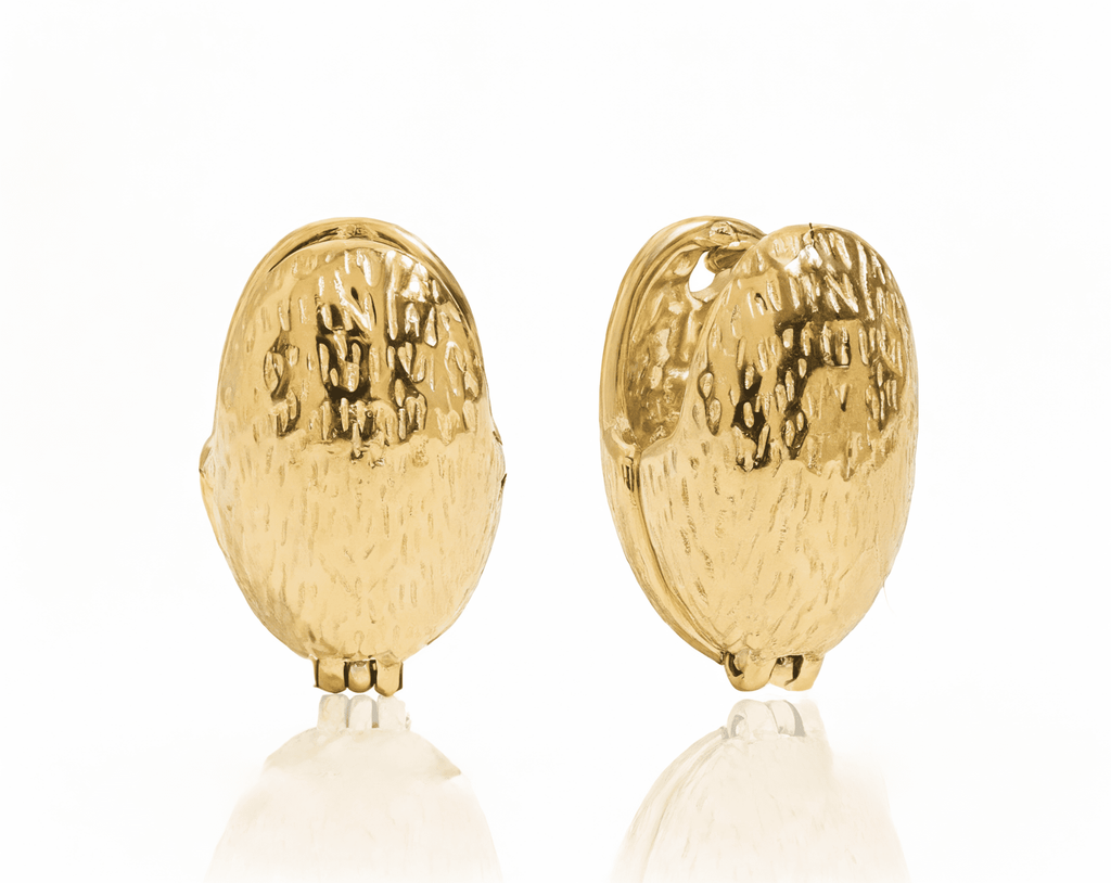 Écailles d’Or Hoops - 18k Gold Plated Jewelry Switzerland