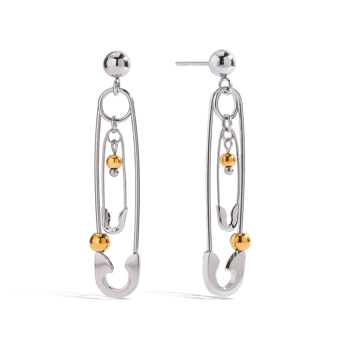 Épingle Rebelle Earrings - 18k Gold Plated Jewelry Switzerland