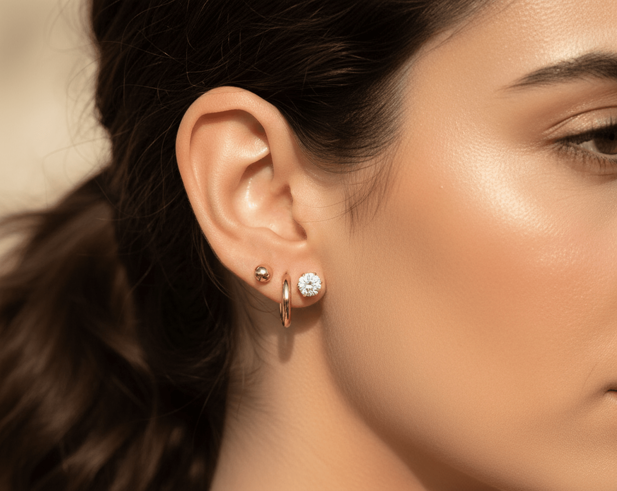 Essentiels d’Or Earrings Set - 18k Gold Plated Jewelry Switzerland