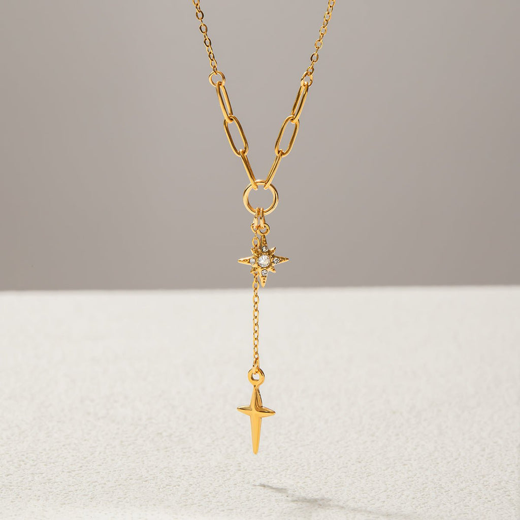 Étoile Filante Necklace - 18k Gold Plated Jewelry Switzerland