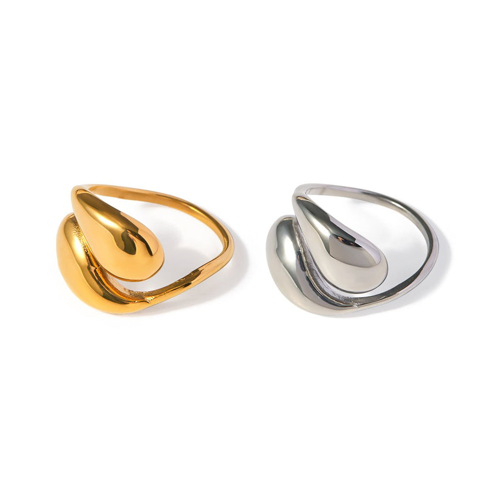 Goutte de Soleil Ring - 18k Gold Plated Jewelry Switzerland