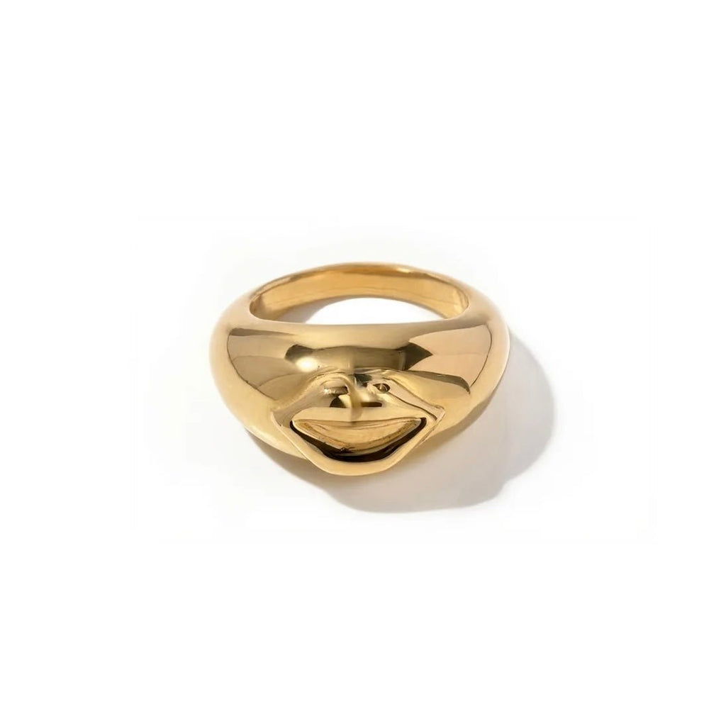 Lèvres d’Or Ring - 18k Gold Plated Jewelry Switzerland