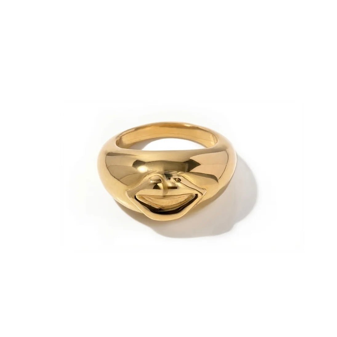 Lèvres d’Or Ring - 18k Gold Plated Jewelry Switzerland