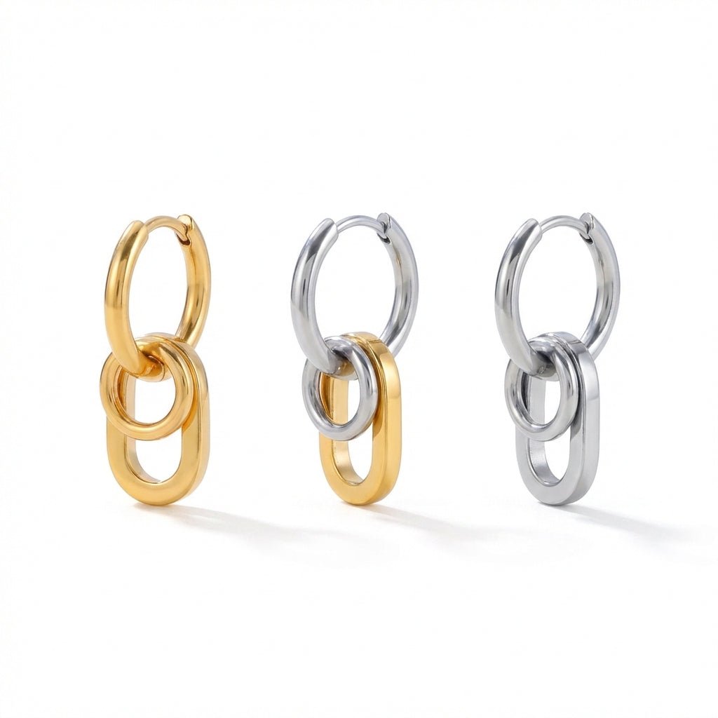 Liaison d’Or Mckella Earrings 8k gold - plated - 18k Gold Plated Jewelry Switzerland