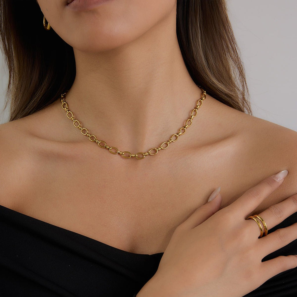 Liaison d’Or Necklace - 18k Gold Plated Jewelry Switzerland
