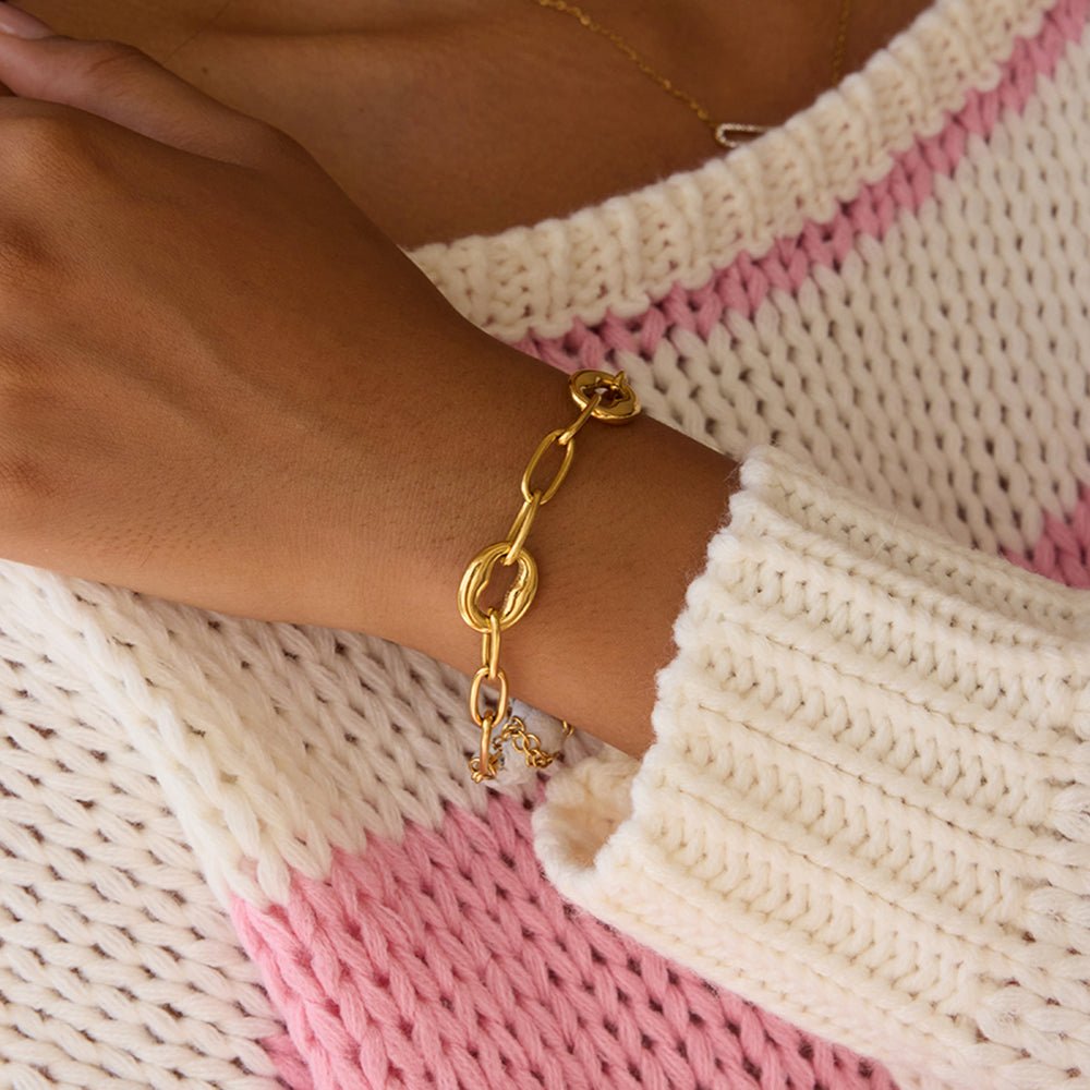 Lien Marinière d’Or Bracelet - 18k Gold Plated Jewelry Switzerland