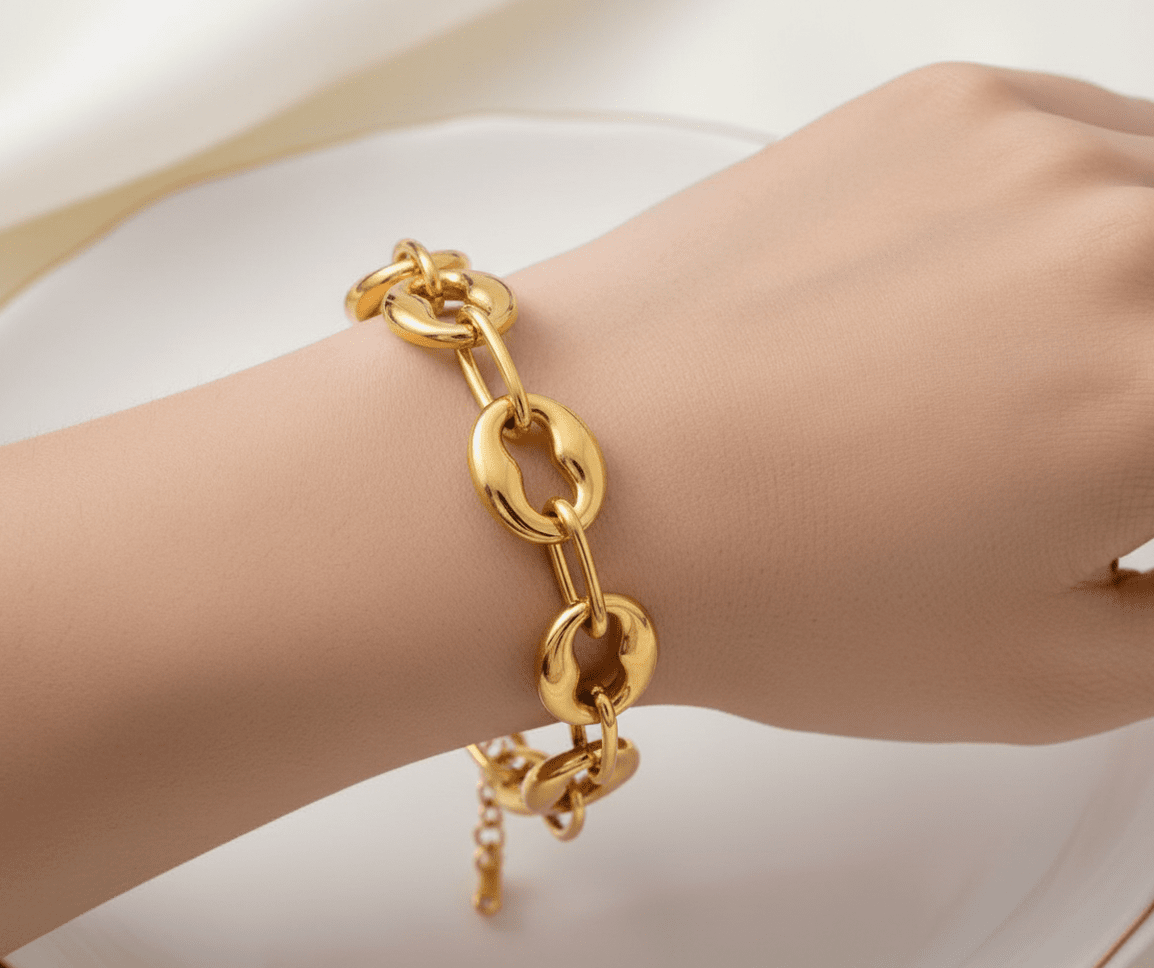 Lien Marinière d’Or Bracelet - 18k Gold Plated Jewelry Switzerland