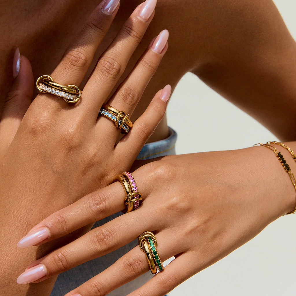 Lien Précieux Ring - 18k Gold Plated Jewelry Switzerland