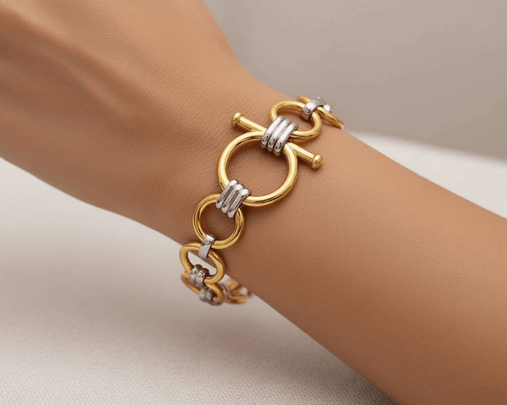 Lien Torsadé Bracelet - 18k Gold Plated Jewelry Switzerland