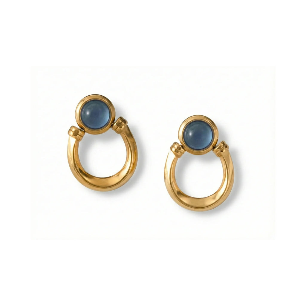 Lune d’Opale Mckella Earrings 8k gold - plated - 18k Gold Plated Jewelry Switzerland