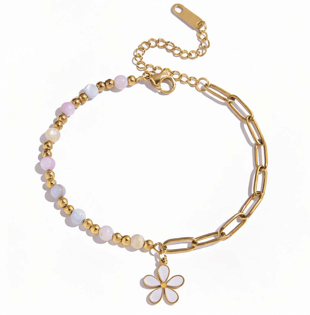Marguerite Pastel Bracelet - 18k Gold Plated Jewelry Switzerland