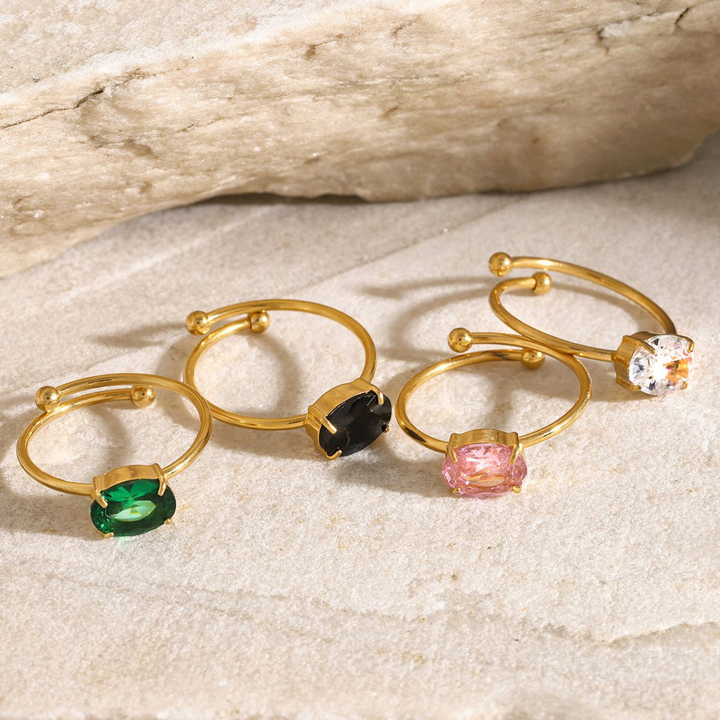 Nuit Absolue Ring - 18k Gold Plated Jewelry Switzerland