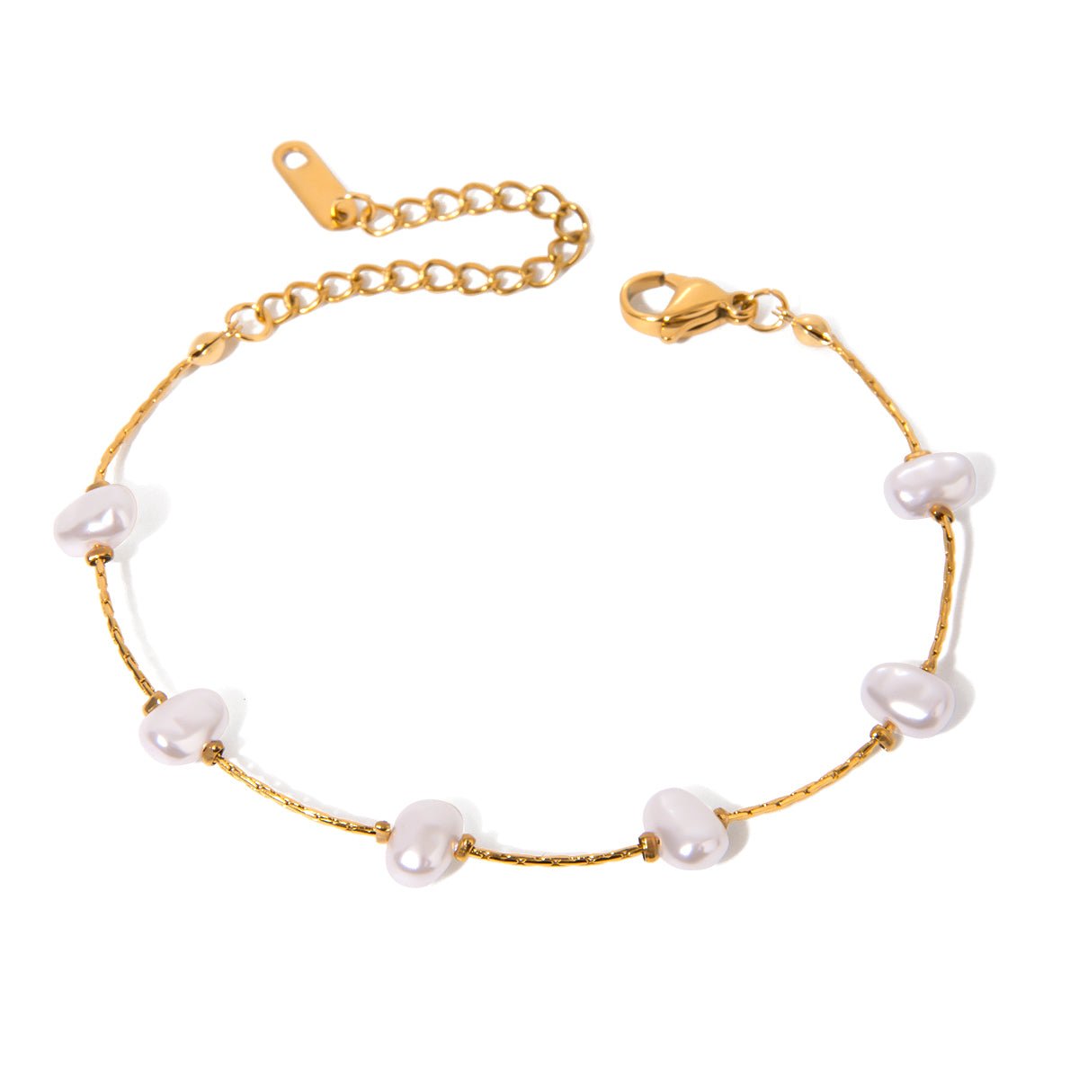 Perle Baroque Bracelet - 18k Gold Plated Jewelry Switzerland