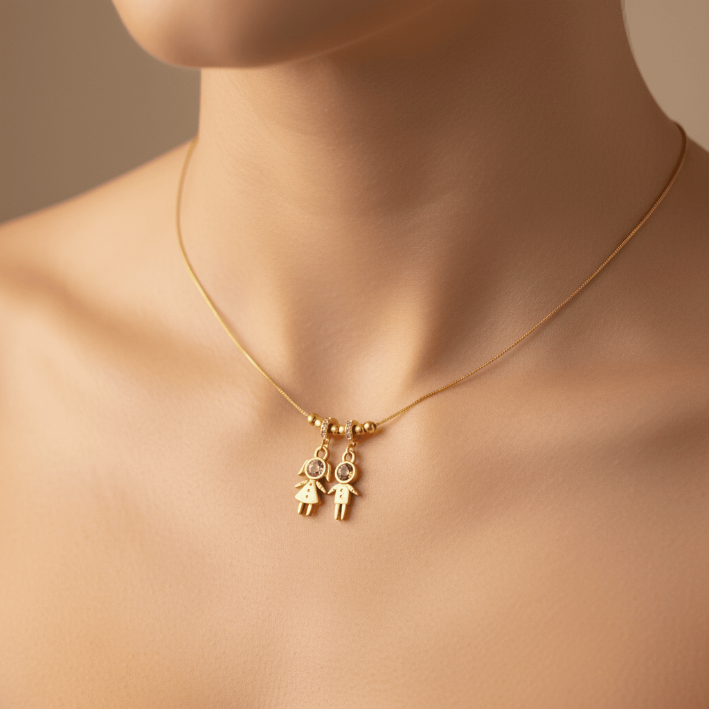 Petits Trésors Necklace - 18k Gold Plated Jewelry Switzerland