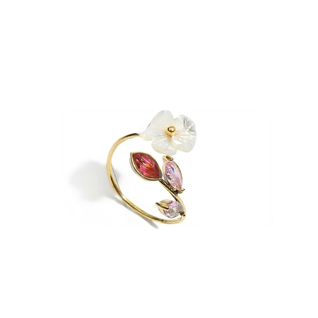 Rameau de Pétales Ring - 18k Gold Plated Jewelry Switzerland