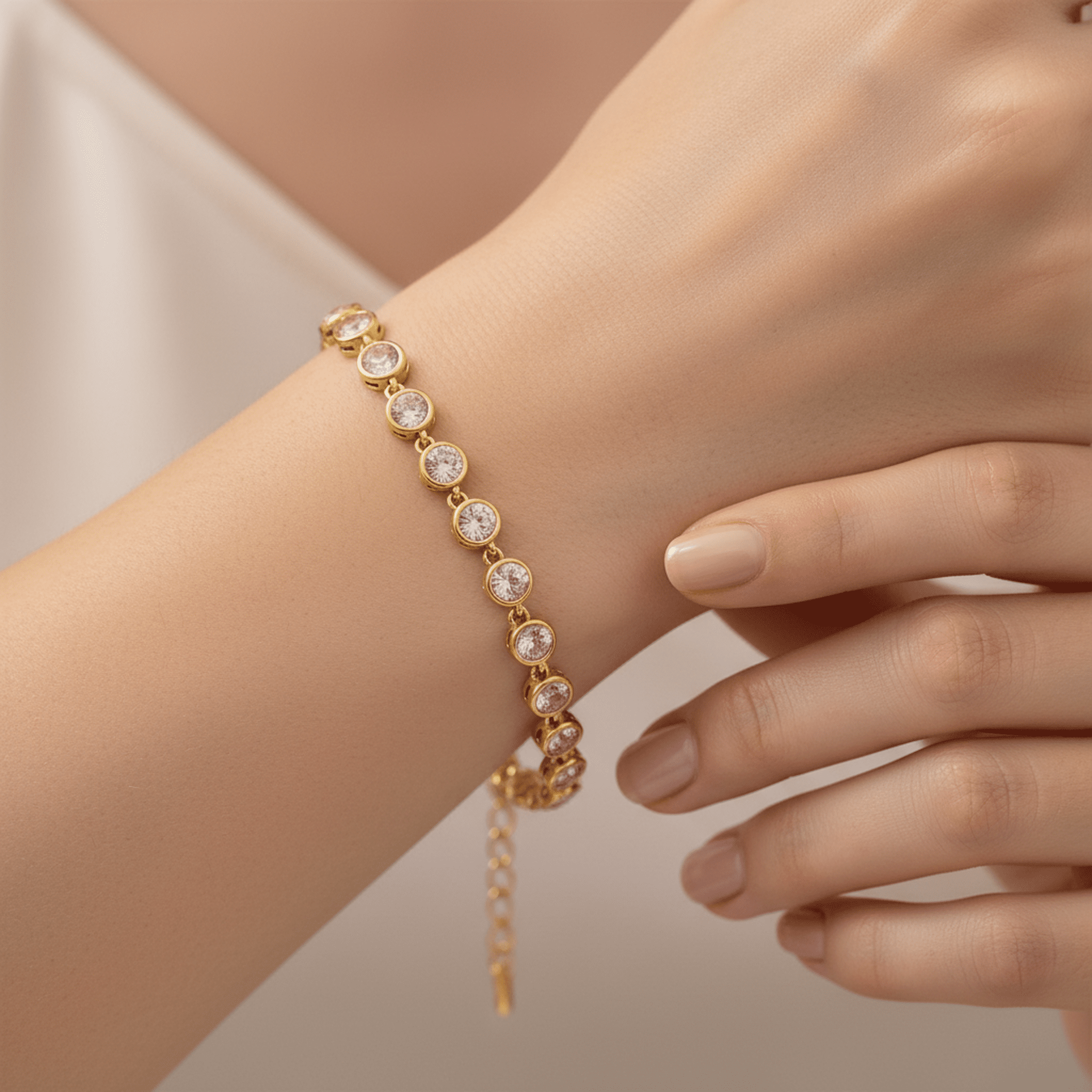 Ronde Rosée Bracelet - 18k Gold Plated Jewelry Switzerland