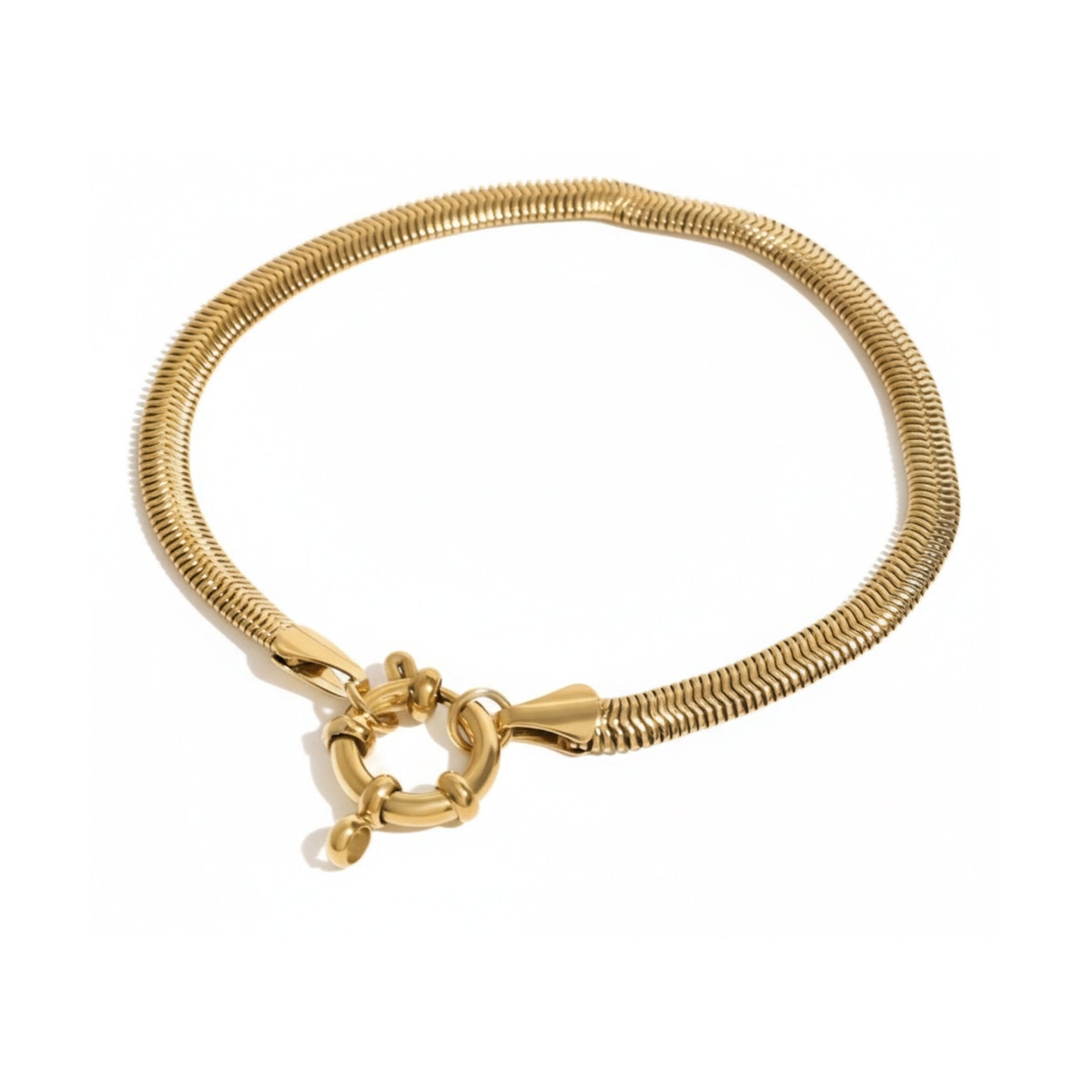 Serpent d’Or Bracelet - 18k Gold Plated Jewelry Switzerland