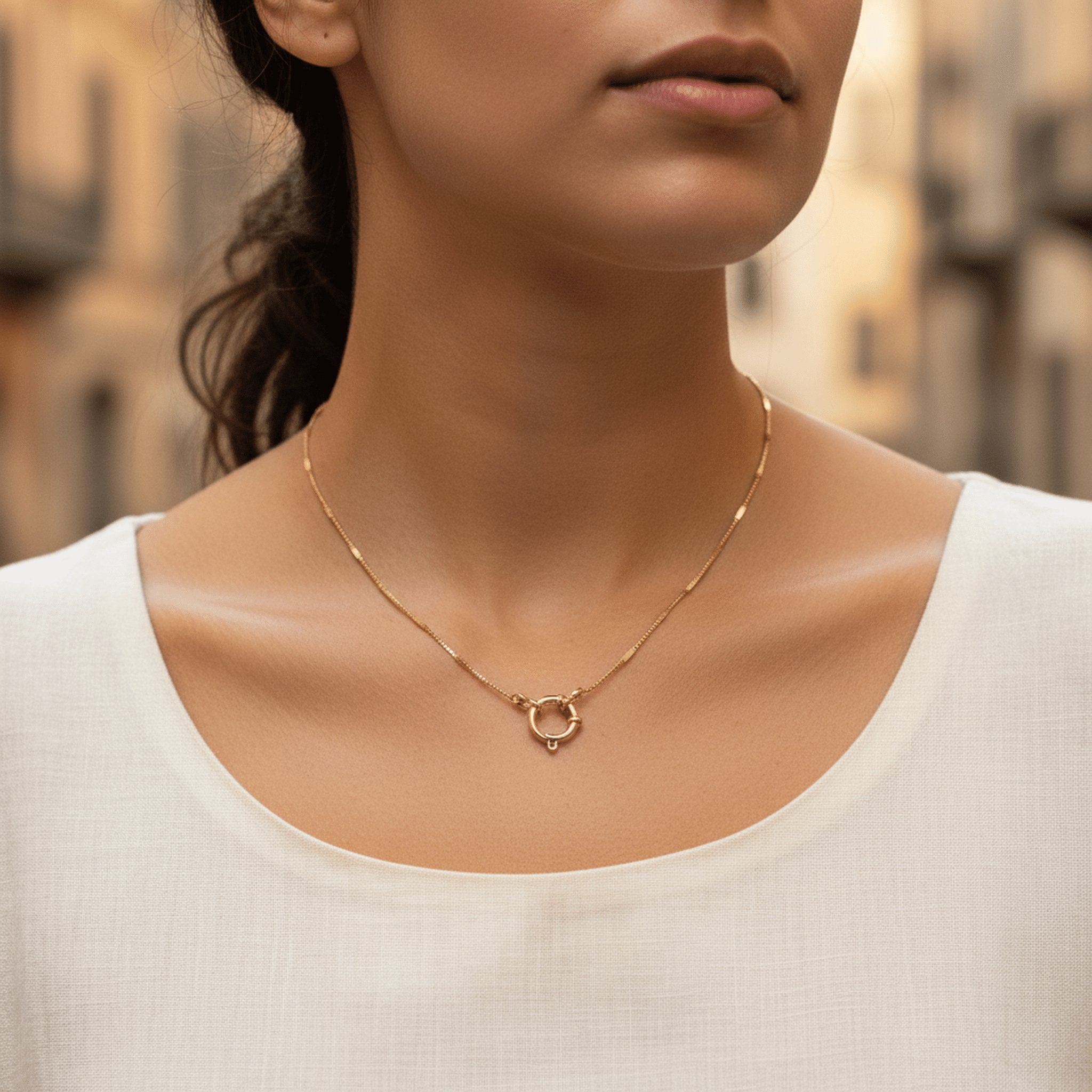 Serpent Marin Necklace - 18k Gold Plated Jewelry Switzerland