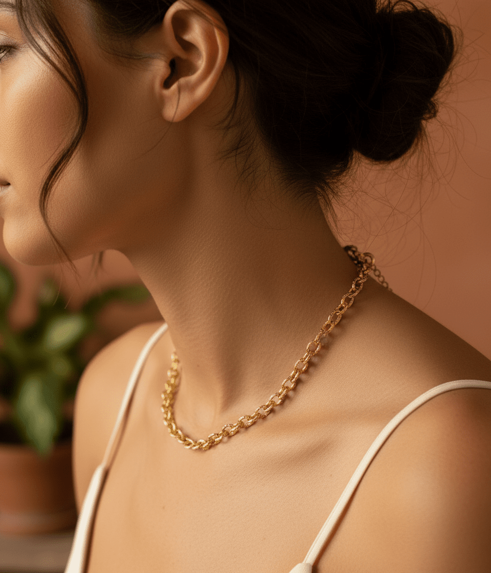 Torsade d’Or Necklace - 18k Gold Plated Jewelry Switzerland