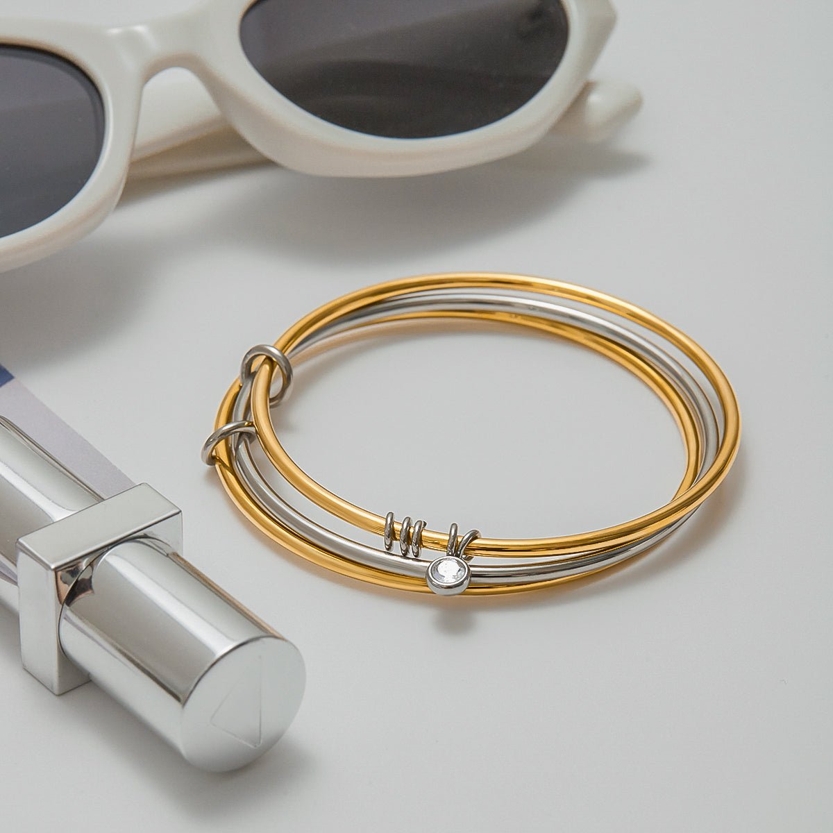 Trio Susurrant Bracelet - 18k Gold Plated Jewelry Switzerland