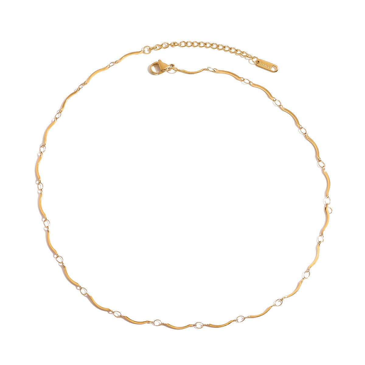 Vague d’Or Necklace - 18k Gold Plated Jewelry Switzerland